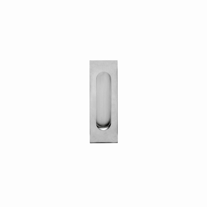 Intersteel Schiebetürgriff Rechteck 170x50mm blind Edelstahl gebürstet main product photo