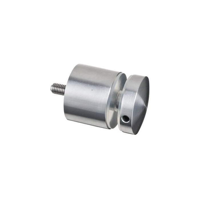 Glasadapter 60 mm flach Länge 50 mm Edelstahl matt geschliffen Modell 0745 main product photo