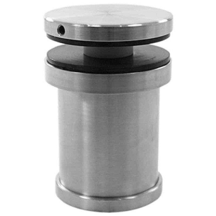Wandhalterung verstellbar mit Glasadapter flach Ø 42,4 mm für Glasstärken 8,76 - 21,52 mm Edelstahl matt poliert main product photo