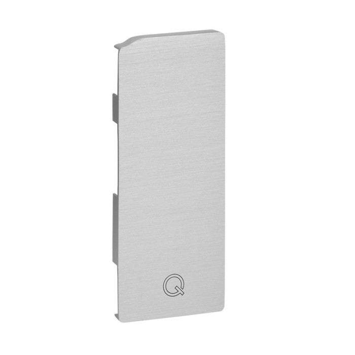 Endkappe Easy Glass Slim, seitliche Montage, 129 x 52 mm, Modell 6734, Edelstahl main product photo