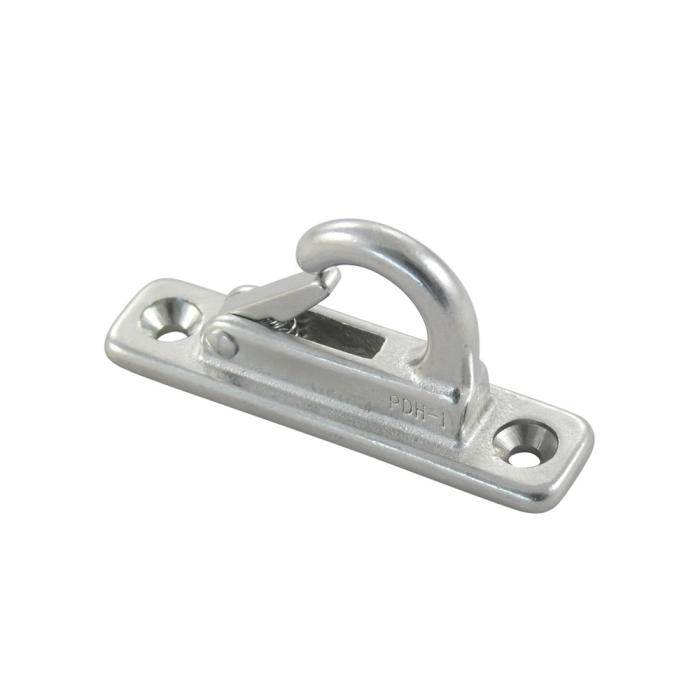Fenderhaken mit Schnappsicherung schmal 70 x 17 mm Edelstahl-316 (A4) main product photo