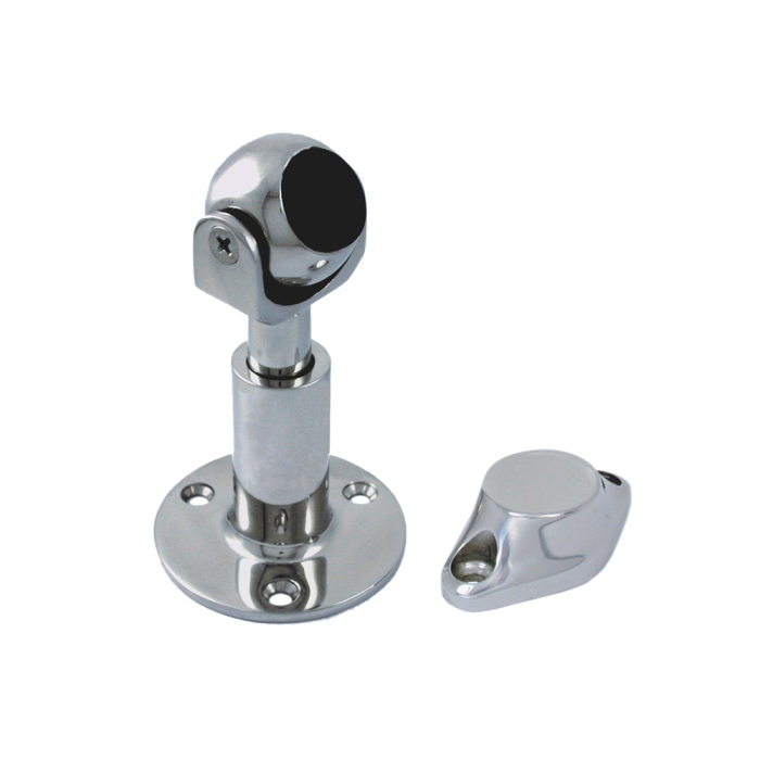Magnet-Türhalter justierbar mit Aufbauplatte Haltekraft 6,5kg Edelstahl-316 (A4) main product photo