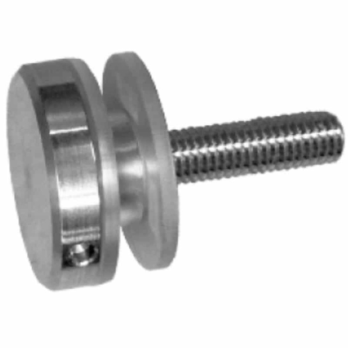 Glasadapter vlak Ø 30 mm RVS-304 mat geslepen Edelstahl-304 main product photo