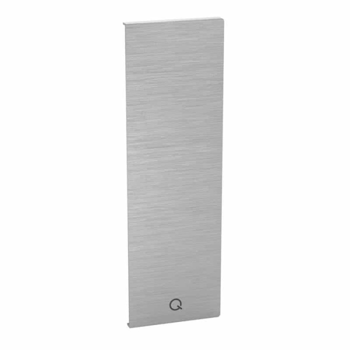 Endkappe Easy Glass Prime Y, Seitenmontage links, 235 x 75 mm, Modell 8442, Aluminium (roh) main product photo