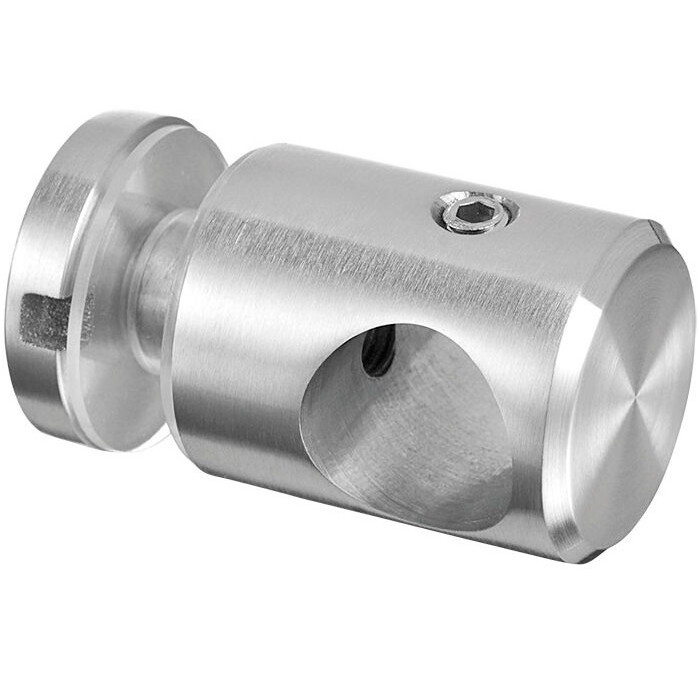 Glasadapter 25 mm Länge Stab 12 mm Edelstahl matt geschliffen Modell 0755 main product photo