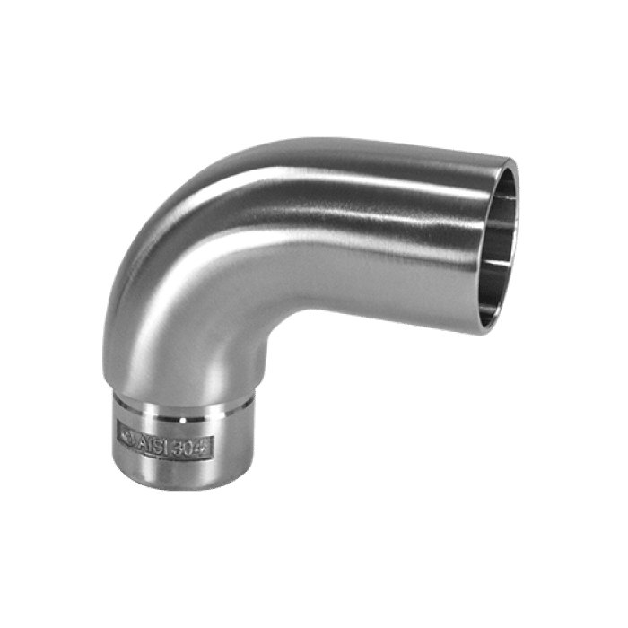 Anschlusskrümmer für Rohr 42,4 x 2,0 mm fest Edelstahl matt geschliffen main product photo