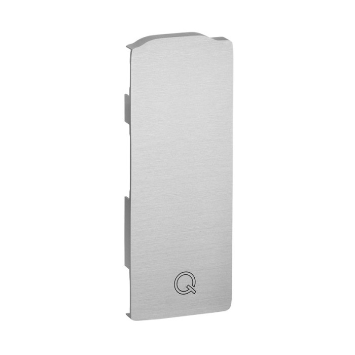 Endkappe Easy Glass Slim Seitenmontage links 126 x 49 mm Modell 8032 Aluminium (eloxiert) main product photo