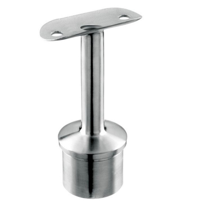 Handlaufhalter mit Kabeldurchführung, Rohr 42,4 x 2,0 mm, (42,4 mm), Modell 0710, Edelstahl main product photo