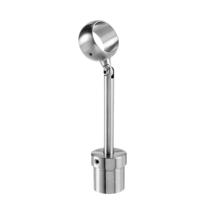 Geländerhalter verstellbar 48,3 x 2,6 mm Trägerrohr 48,3 mm Edelstahl matt geschliffen Modell 0714 main product photo