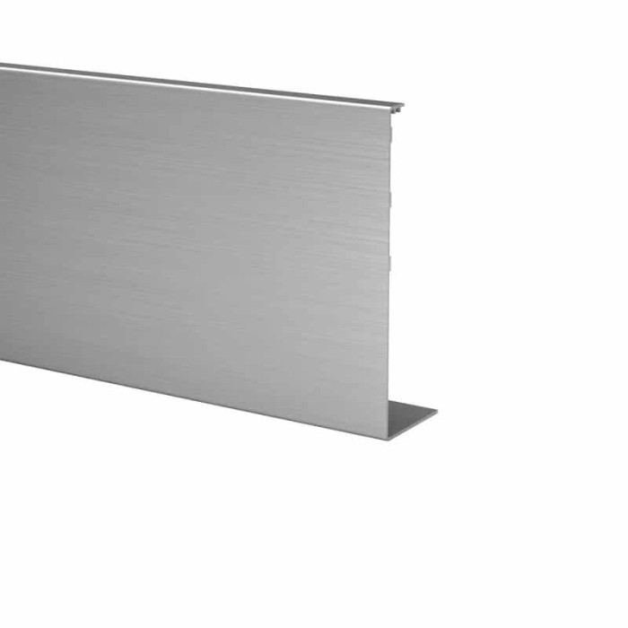Abdeckprofil Easy Glass Smart, seitliche Montage, Länge 5000 mm, Modell 8245, Aluminium (roh) main product photo