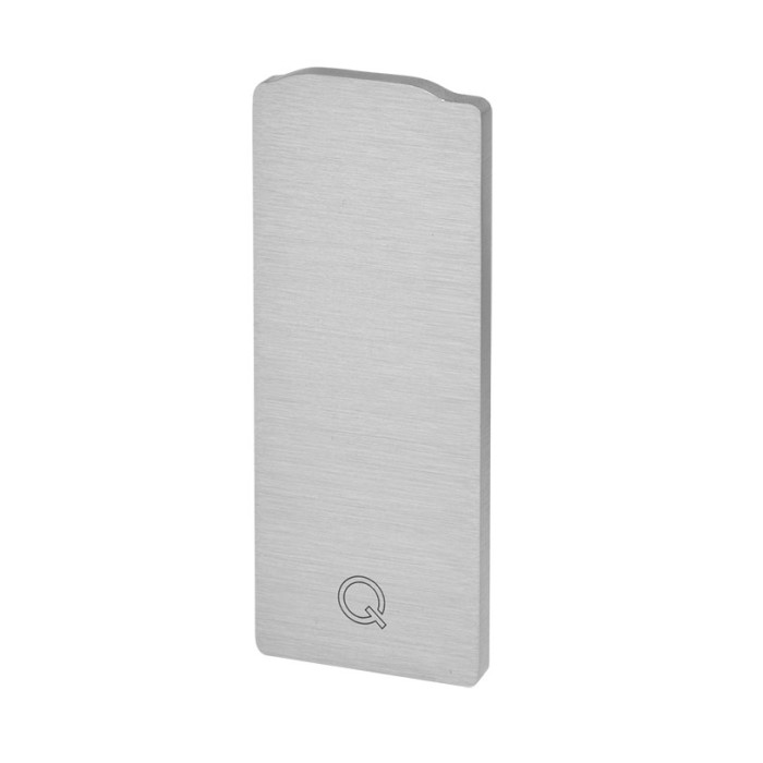 Endkappe Easy Glass Slim, Aufsatzmontage 125 x 49 mm Modell 8012 Aluminium (roh) main product photo