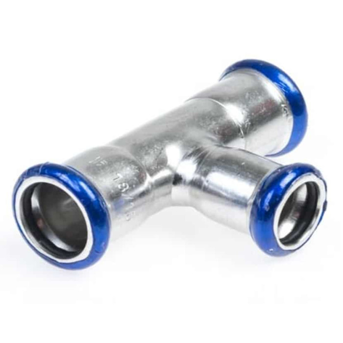 Kreuzungs-T-Stück, 42x28mm, V-V-V Edelstahl-316 (A4) main product photo