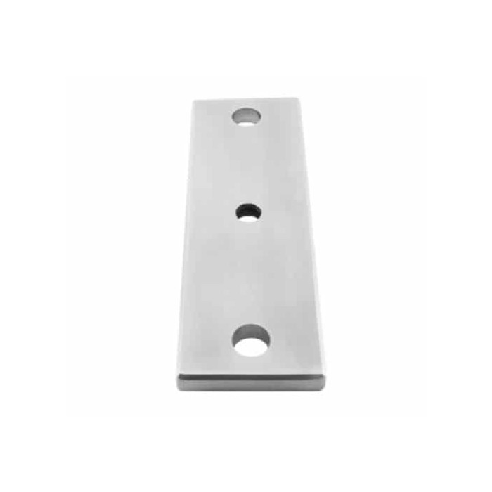 Verankerungsplatte 150 x 50 x 8 mm Loch Ø 10,5 mm Edelstahl matt poliert main product photo