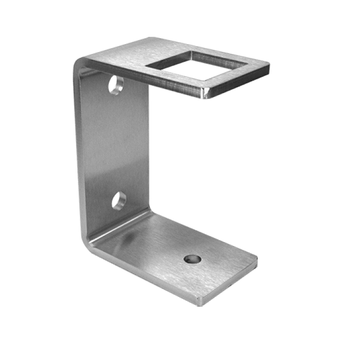 Maueranker für Rohr 40 x 40 mm Edelstahl matt geschliffen main product photo