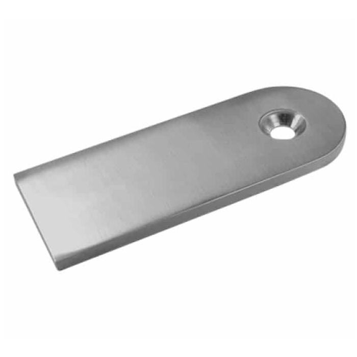 Anschweißlasche 131 x 52 x 6 mm Edelstahl matt poliert main product photo