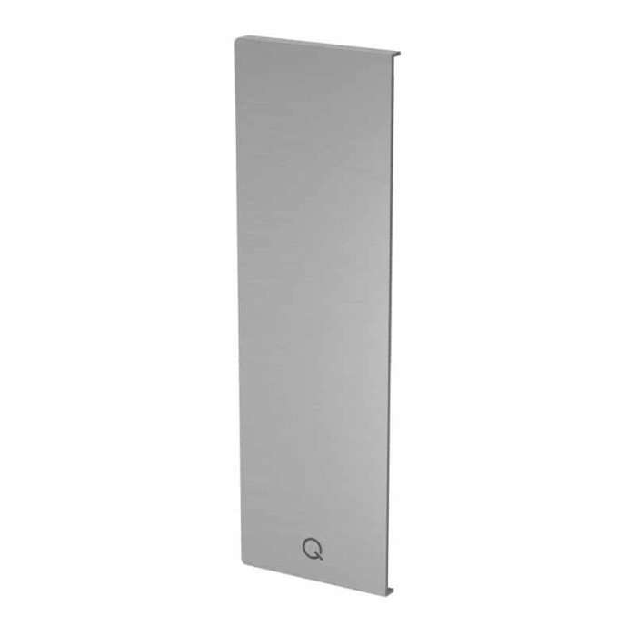 Endkappe Easy Glass Prime Y, Seitenmontage rechts, 235 x 75 mm, Modell 8442, Aluminium (roh) main product photo