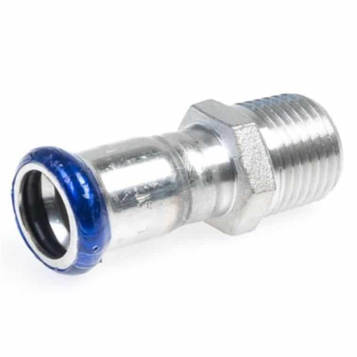 Zapfen, 18 mm, V-1/2-Zoll-Biegung Edelstahl-316 (A4) main product photo