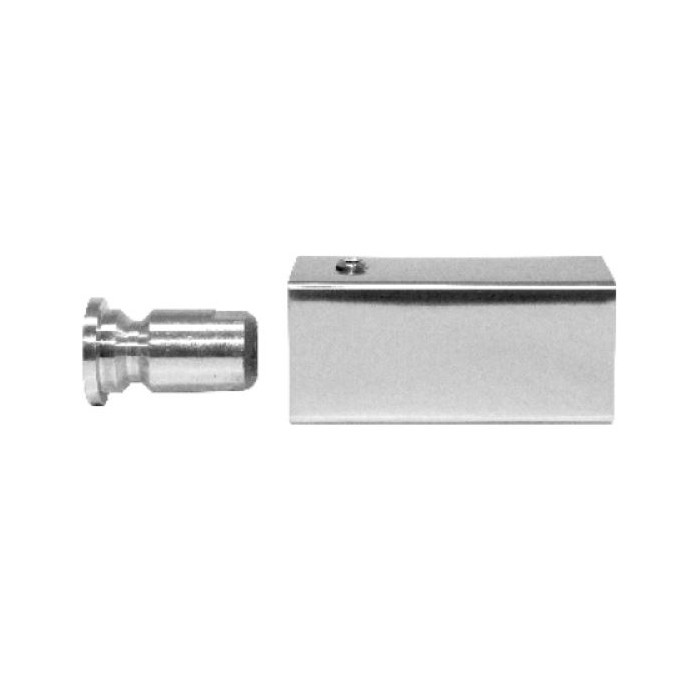 Anschlussadapter Vierkant flach Edelstahl matt geschliffen main product photo