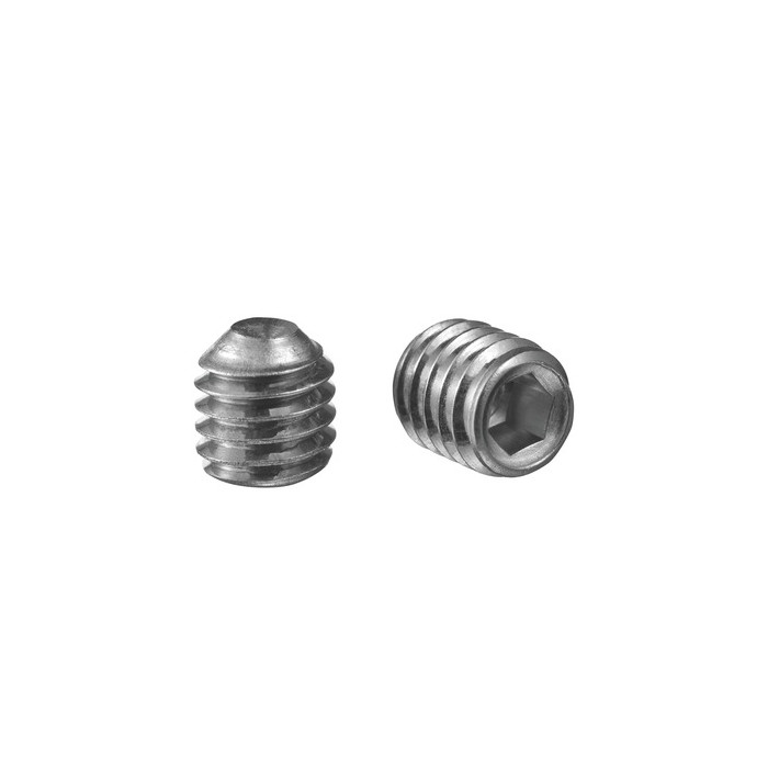 Gewindestift mit Innensechskant und Kreuzschlitz, M6 x 12 mm, QS-535, A4-70 Edelstahl-316 main product photo