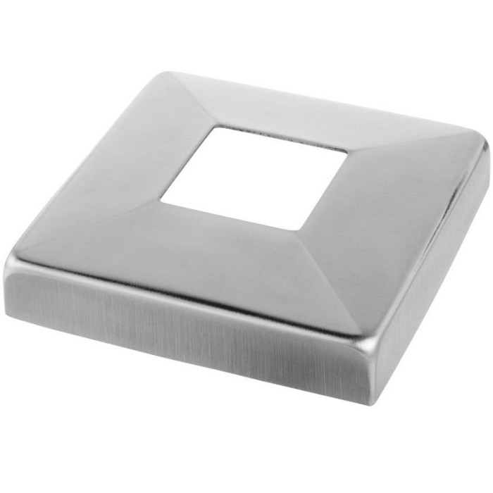 Niedrige Abdeckung 108 x 108 mm Edelstahl glänzend poliert Modell 4562 main product photo