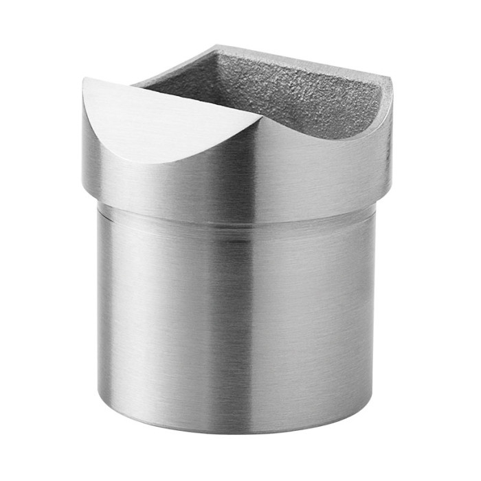Rohradapter 42,4 x 2,0 mm Trägerrohr 42,4 mm Edelstahl matt geschliffen Modell 0770 main product photo