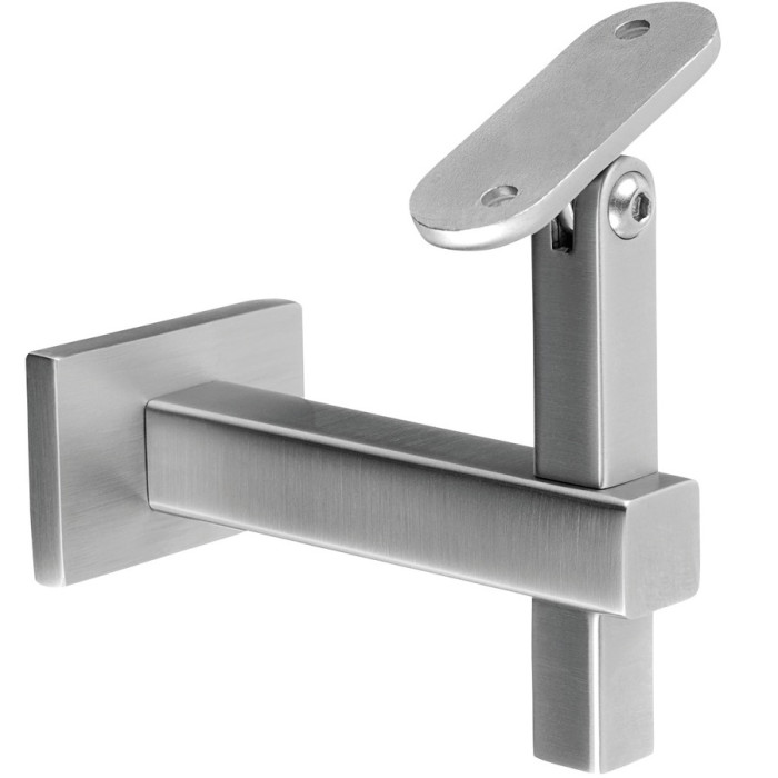 Handlaufhalterung flach Edelstahl matt poliert Modell 4145 main product photo