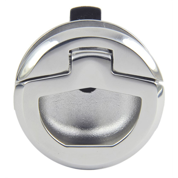 Einlassgriff 57 mm rund ohne Schloss Edelstahl-316 (A4) main product photo