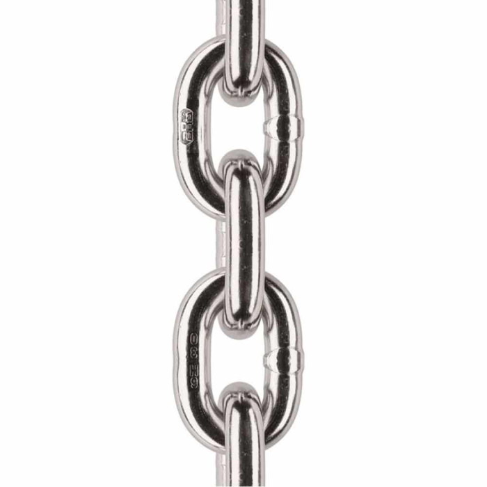 Rundstahlkette kurzglied ähnl. ISO 4565 6 mm pro Meter Made in Germany Duplex D6 main product photo