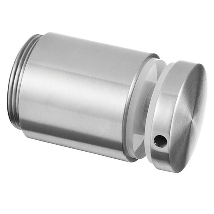 Glasadapter verstellbar 50 mm flach Länge 100 mm Edelstahl matt poliert Modell 0749 main product photo