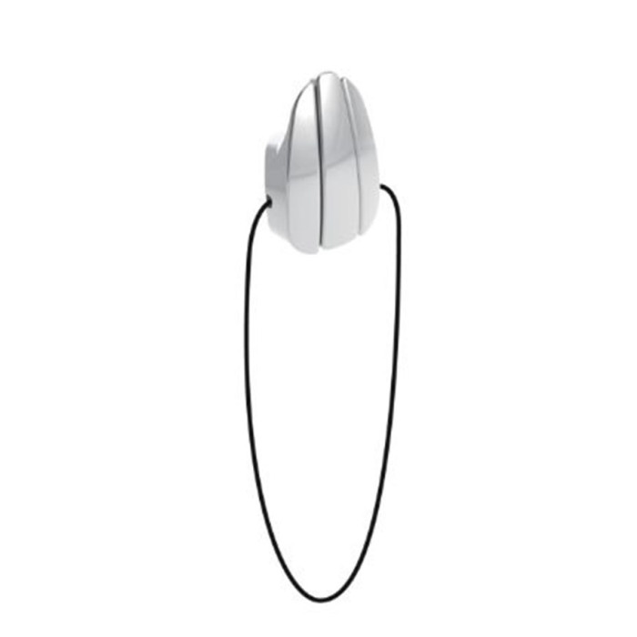 Fenderhalter mit Einhand-Bedienung 53 mm oval mit Seilschlaufe 30cm Edelstahl-316 (A4) main product photo