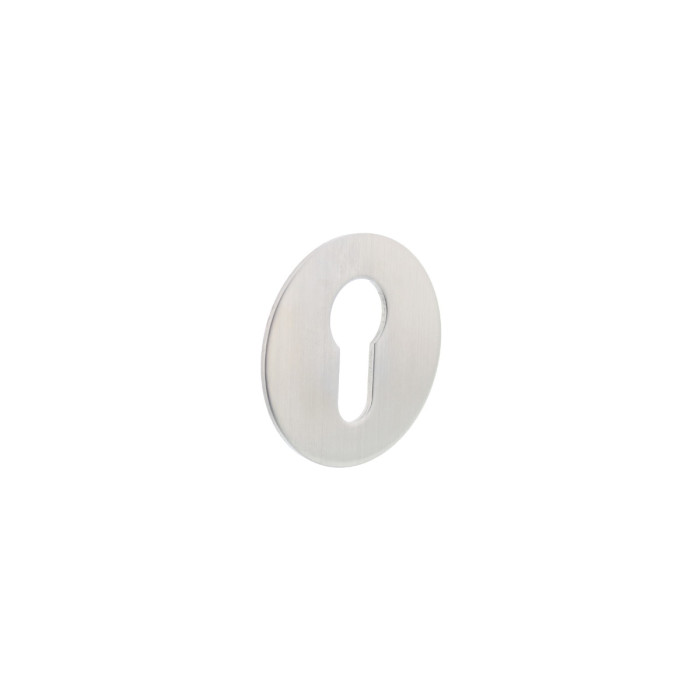 Intersteel Rosette mit Profilzylinderloch55x2 mm selbstklebend Edelstahl gebürstet main product photo