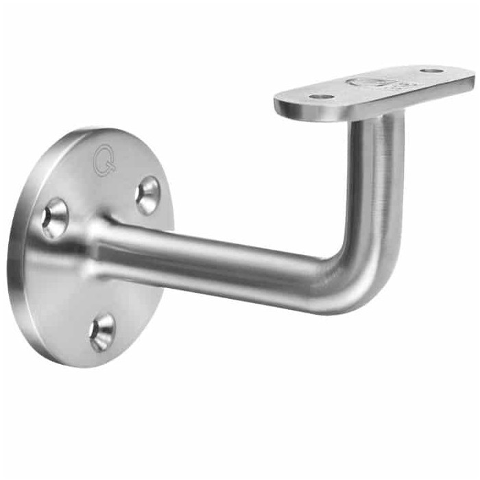 Handlaufhalterung flach Edelstahl matt poliert Modell 0100 main product photo