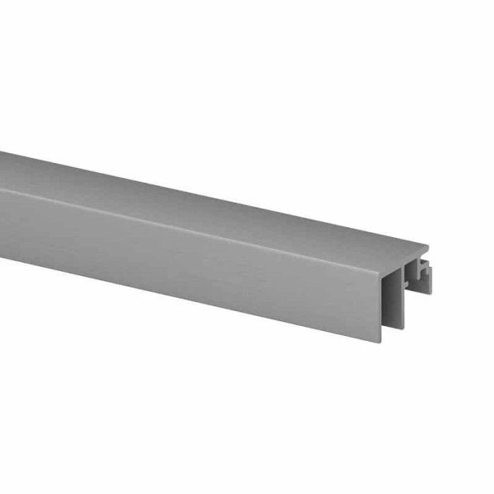 Verbindungsprofil Easy Glass Smart, Montage von oben, Länge 5000 mm, Modell 6972, Aluminium (nicht bearbeitet) main product photo