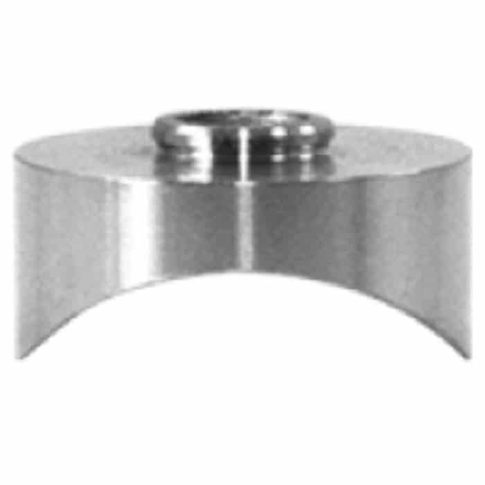 Buisadapter voor buis Ø 33,7 mm gat Ø 8,5 mm RVS-304 mat geslepen Edelstahl-304 main product photo