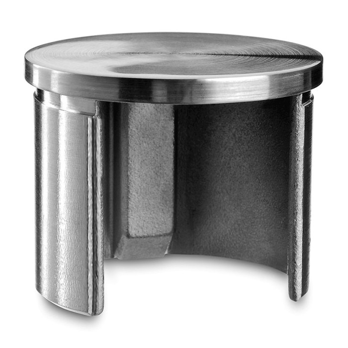 Flache Endkappe, 48,3 x 1,5 mm, Modell 6732, Edelstahl main product photo