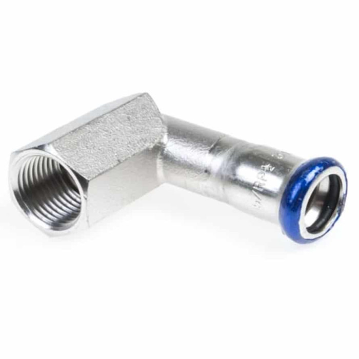 Übergangsstück 90 Grad, 28 mm, V-1 Zoll bi Edelstahl-316 (A4) main product photo