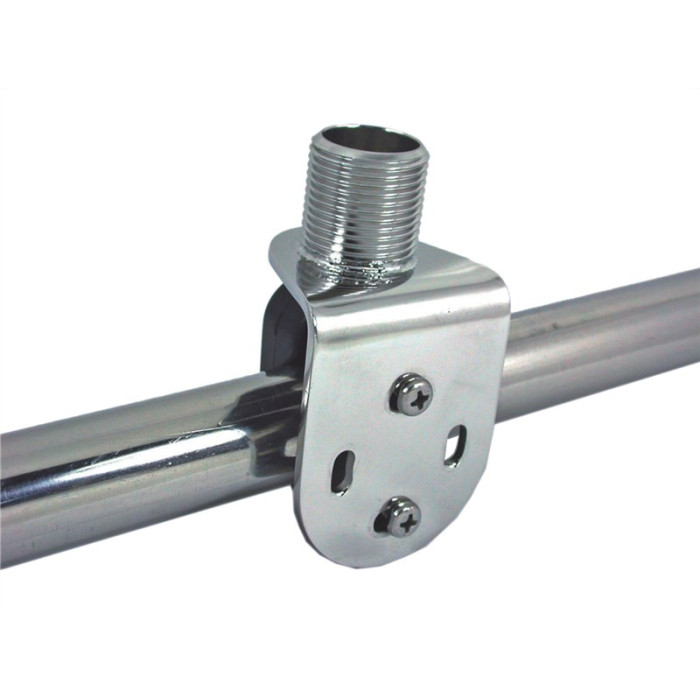 Antennenhalter für Geländer, mit Platte, 22-25mm (OP=OP) Edelstahl-304 (A2) main product photo