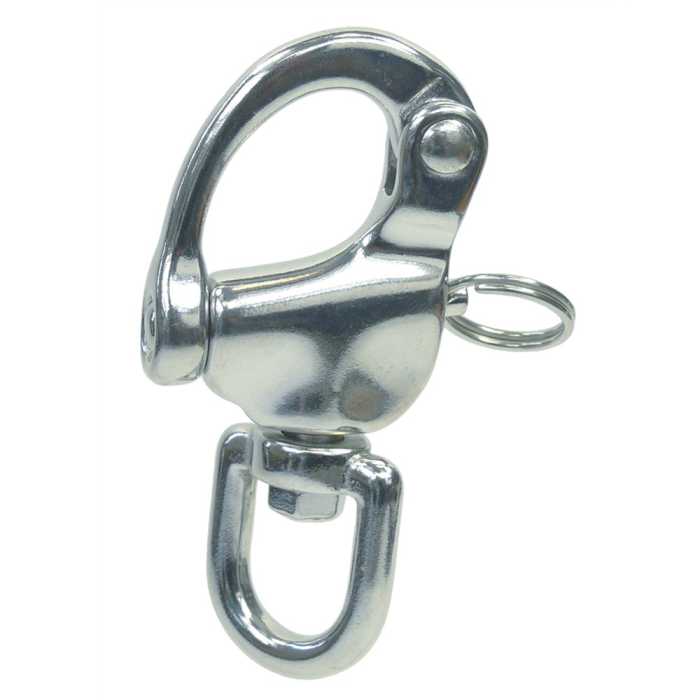 Schnappschäkel mit Wirbelauge 128 mm Edelstahl-316 (A4) main product photo