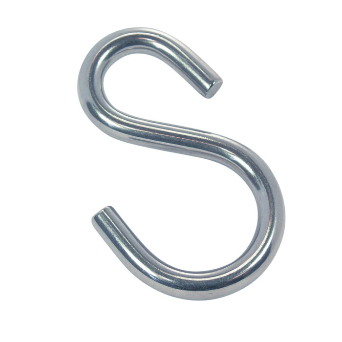 S-Haken asymmetrisch 6 x 50 mm Edelstahl-316 (A4) main product photo