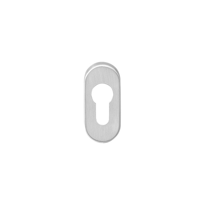 Intersteel Rosettenprofil Zylinderloch oval verdeckt Edelstahl gebürstet 10 mm main product photo