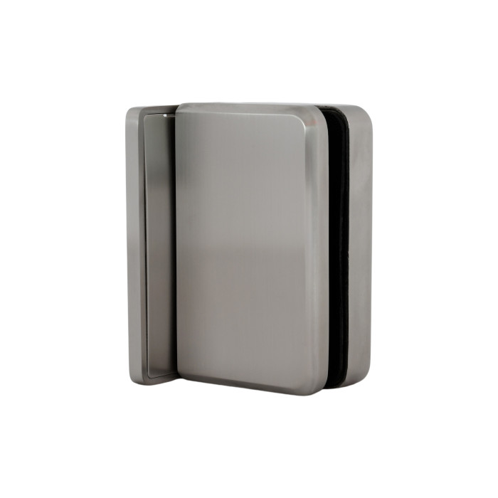 Glastürscharnier Leni Wand / Glas Edelstahl Design Material Edelstahl main product photo
