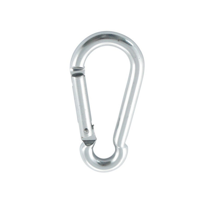 Karabinerhaken 6 x 60 mm silber Aluminium main product photo