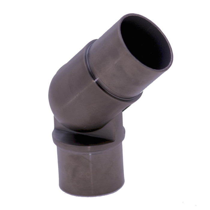 Rohrverbinder variabel für Rohr 42,4 x 2,0 mm massiv Edelstahl anthrazitgrau Modell 0221 main product photo