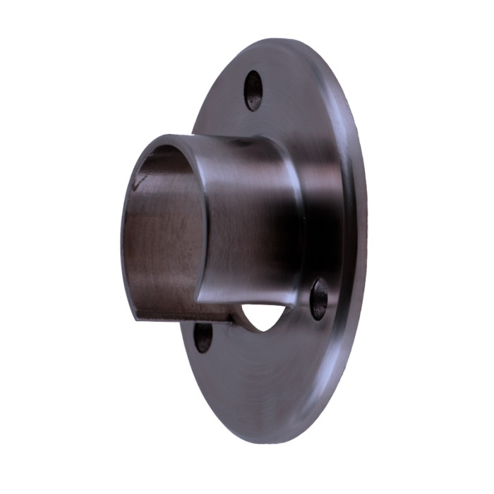 Wandflansch für U-Profilrohr 48,3 mm fest Edelstahl anthrazitgrau Modell 1183 main product photo