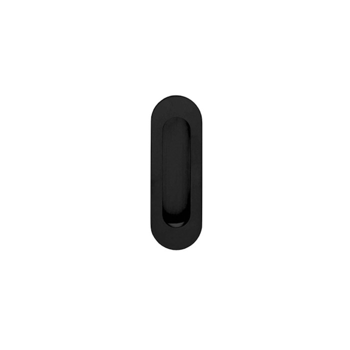 Intersteel Schiebetürgriff oval 120x40mm blind mattschwarz Edelstahl-304 main product photo