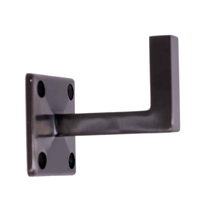 Handlaufhalterung flach Edelstahl anthrazitgrau Modell 4325 main product photo