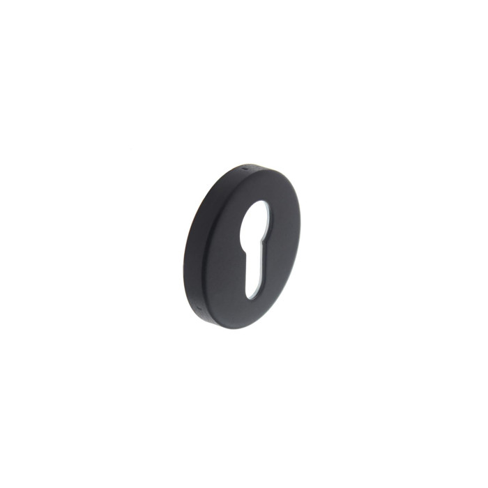 Intersteel Rosette mit Profilzylinderloch mattschwarz Edelstahl-304 main product photo