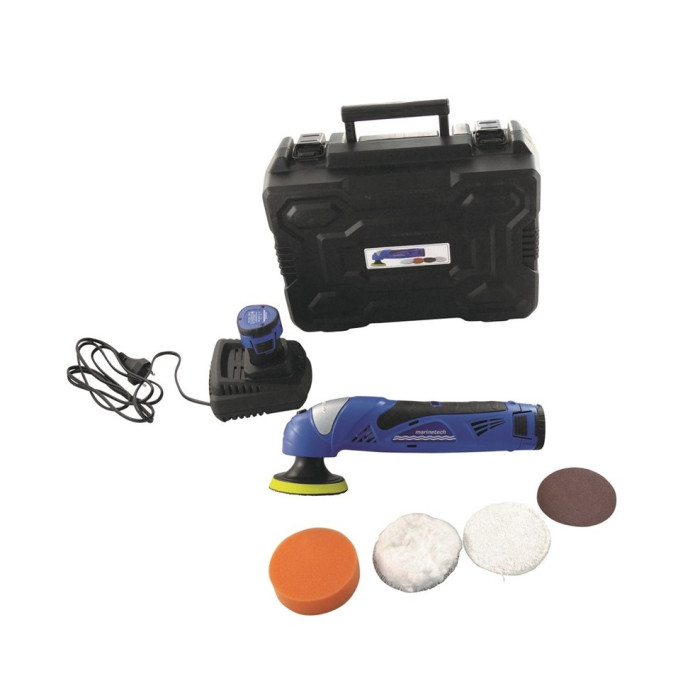 Akku Polier- und Schleifmaschine inkl. 2 Akkus Ladegerät Koffer und div. Pad´s main product photo