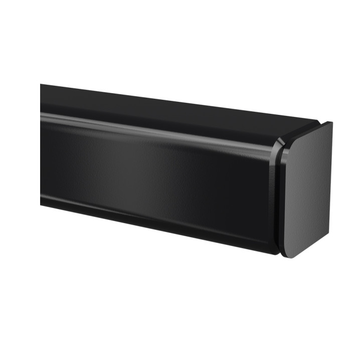 Gerades Endstück für U-Profil 30 x 27 x 3,0 mm Edelstahl-316 (A4) schwarz beschichtet Modell 6367 main product photo
