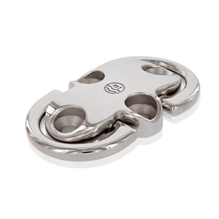 Klappauge hochglanzpoliert MT-Serie für 4 Schrauben 2 D-Ringe Edelstahl-316 (A4) main product photo